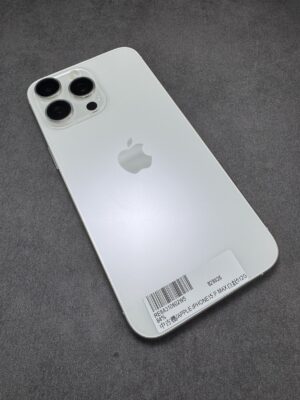 IPHONE 15PROMAX 512G 白 電池84% (8636) 無盒