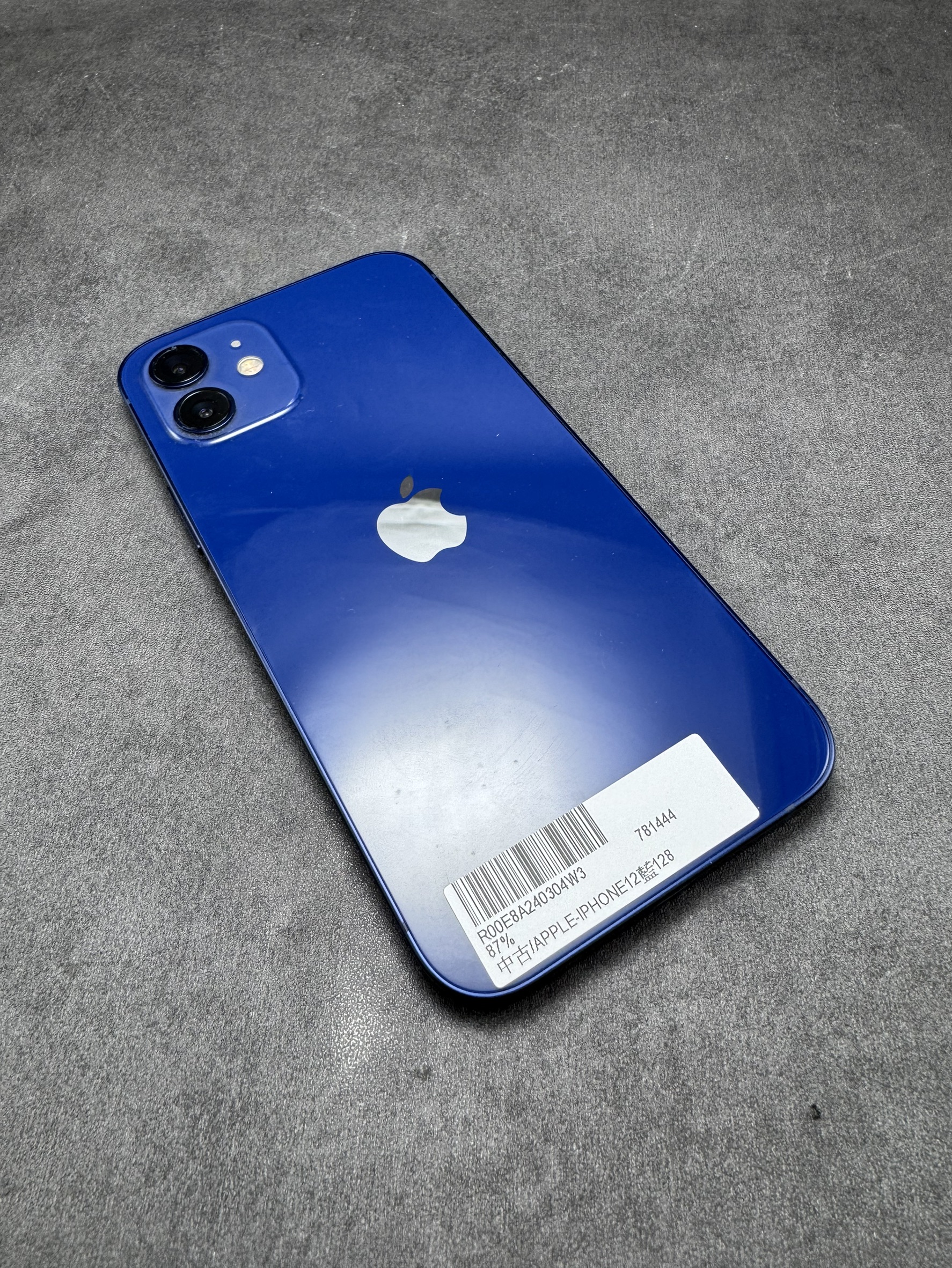 IPHONE 12 128G 藍 電池87% (414243) 無盒